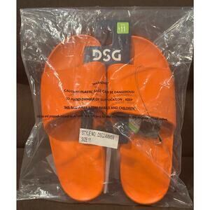 DSG Slides Men's Orange Size 11 New In Bag